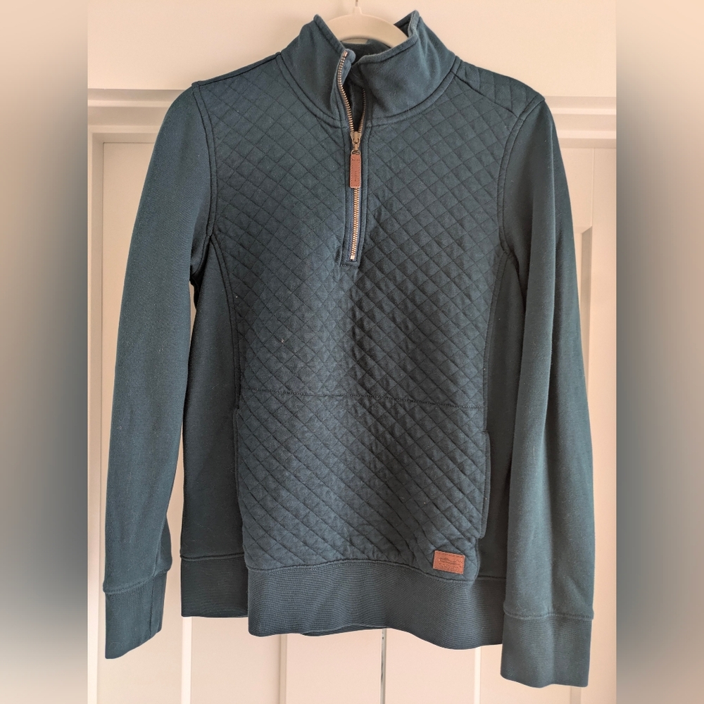 L.L. Bean Quilted Quarter Zip Pullover